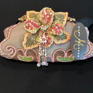 Mary Frances pink mauve beaded purse
